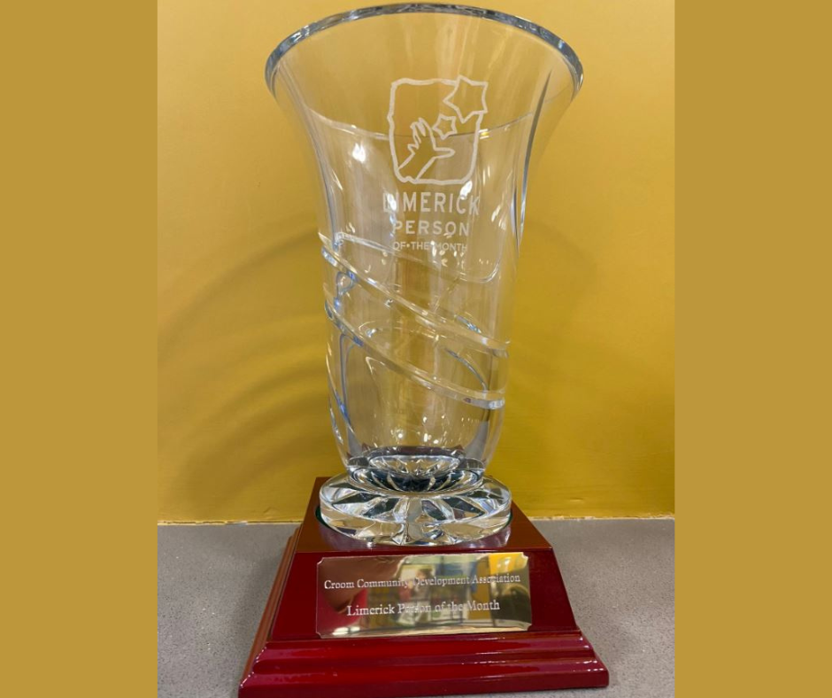 Croom Community Development Association CCDA winner of the March Person of the Month as part of the Limerick Person of the Year 2023